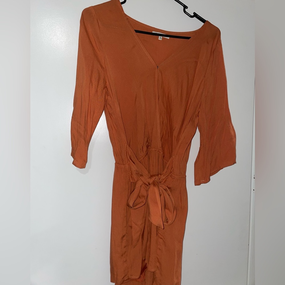 Rust orange romper
